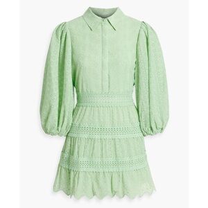 Alice + Olivia Blakesley broderie anglaise mini dress